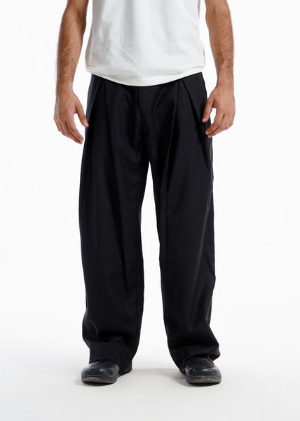 The Ultimate X-Pleated Formal pants jet black (hover)