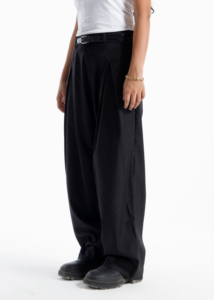 The Ultimate X-Pleated Formal pants jet black
