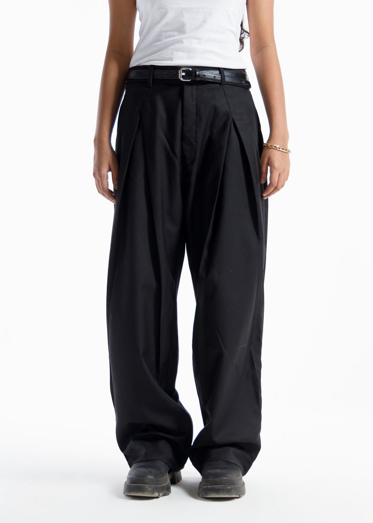 The Ultimate X-Pleated Formal pants jet black