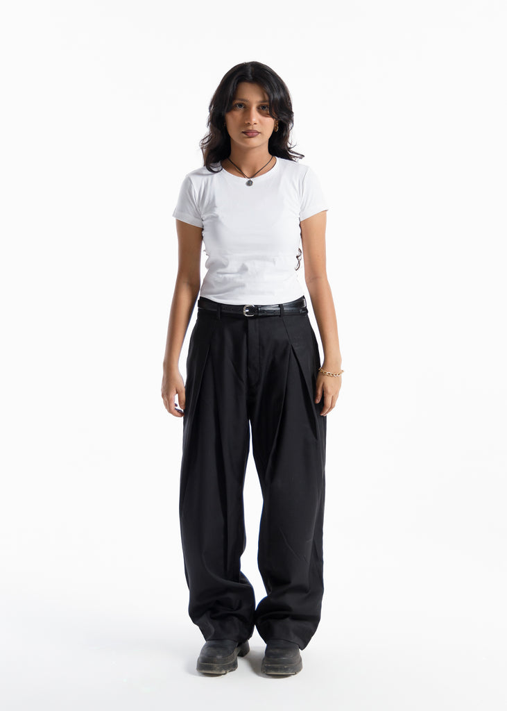The Ultimate X-Pleated Formal pants jet black