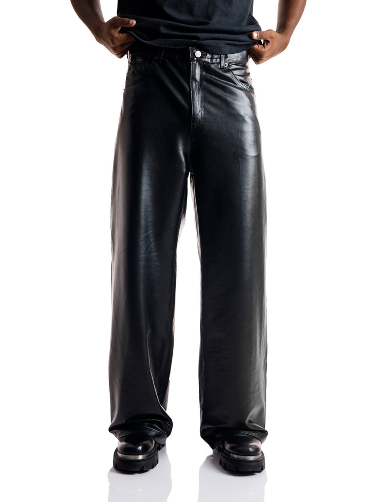 BLACK LEATHER PANTS