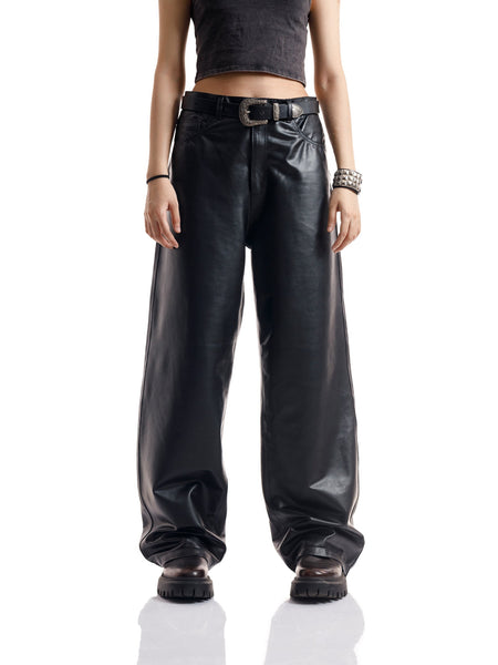 BLACK LEATHER PANTS (hover)