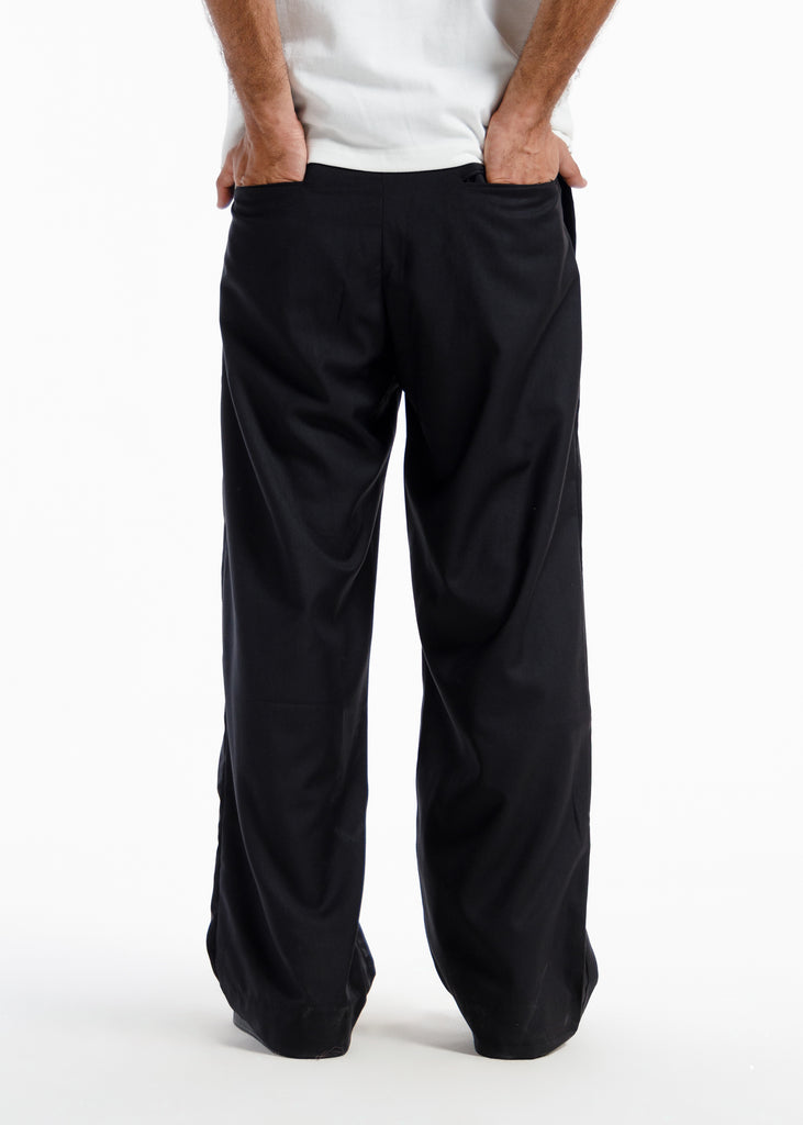 The Ultimate X-Pleated Formal pants jet black